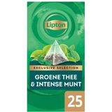 Lipton - Exclusive Groene Thee Munt - 25 Piramidezakjes - 2 Gram