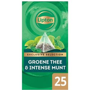 Lipton - Exclusive Selection Grüner Tee & Intensive Minze - 25 Teebeutel