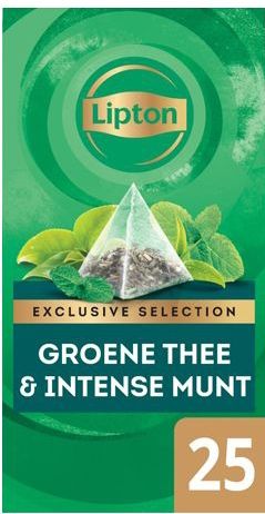 Lipton - Exclusive Groene Thee Munt - 25 Piramidezakjes - 2 Gram