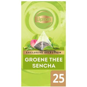 Thee Lipton Exclusive Groene Thee Sencha 25 Piramidezakjes