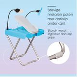 Salon Step Deluxe, verstelbare pedicure voetensteun – incl lamp, vergrootglas en ventilator