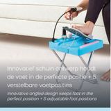 Salon Step Deluxe, verstelbare pedicure voetensteun – incl lamp, vergrootglas en ventilator