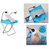 Salon Step Deluxe, verstelbare pedicure voetensteun – incl lamp, vergrootglas en ventilator