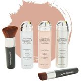 Magic Minerals - AirBrush Foundation Set - Bright/Light - 5-delig - Inclusief Kabuki Kwasten en Primer