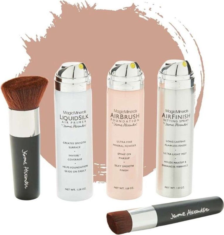 Magic Minerals - AirBrush Foundation Set - Light/Medium - 5-delig