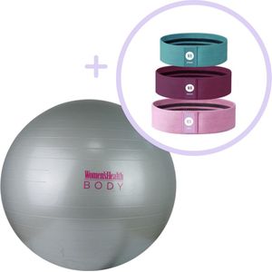 Women’s Health - Fitness Bal ⌀65cm + 3-pack Booty Bands