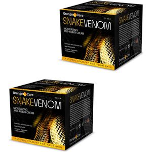 Orange Care Snake Venom Anti-rimpel Gezichtscrème - 2x50ML - Dag & nacht crème - Slangen crème gel mannen vrouwen tegen huidveroudering en droge huid - Anti aging Collageen crème met Retinol