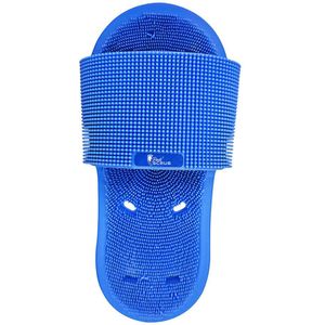 Pedi Scrub Slipper - Oranje - Siliconen - Handsfree Voetverzorging