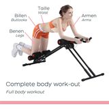 5mins Shaper Ab Buikspier Trainer Incl Weerstandsbanden set - Buikspiertrainer - Buikspierbank verstelbaar - Fitnessapparaat - Buik Core trainer - 5 Minute Hometrainer voor thuis voor Full Body Workout