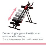 5mins Shaper Ab Buikspier Trainer Incl Weerstandsbanden set - Buikspiertrainer - Buikspierbank verstelbaar - Fitnessapparaat - Buik Core trainer - 5 Minute Hometrainer voor thuis voor Full Body Workout