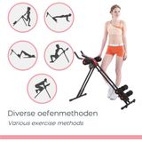 5mins Shaper Ab Buikspier Trainer Incl Weerstandsbanden set - Buikspiertrainer - Buikspierbank verstelbaar - Fitnessapparaat - Buik Core trainer - 5 Minute Hometrainer voor thuis voor Full Body Workout