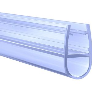 Minismus Douchedeurafdichting (2 Strips van 100CM, inkortbaar) - Glas van 6 tot 8 mm - Douchedorpel Horizontaal - Douchemontageonderdelen - D-Profiel