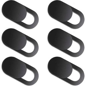 Cicon Webcam Cover - 6 Pack - Macbook, Laptop, Tablet, Smartphone - Zwart