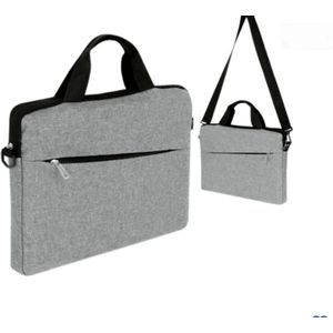 Ariko Universele luxe Bag & Schoudertas Voor 12-14 Inch Notebooks - Laptop Tas -  13.3"" Tas Case - Dames & Heren - Grijs