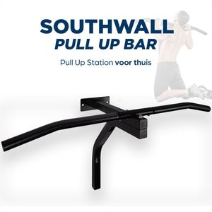 SOUTHWALL Pull Up Bar Muurmontage - Optrekstang Wandmontage – Pull Up Station voor Thuis Sporten – Extra Stevig optrekstang – Chin Up Bar – Pull Up Rack – Fitness – Krachttraining – Zwart