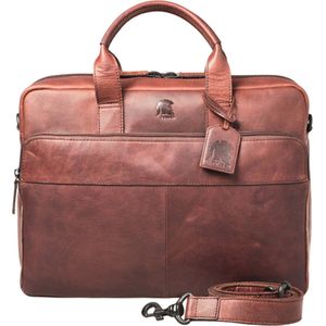Pylos59 Laptoptas  -  15 inch -  Leer -  Buff Oily - bruin