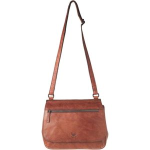 Rise of Rosa Medium Crossbodytas / Schoudertas Dames - Leer - Brenton - Licht Bruin