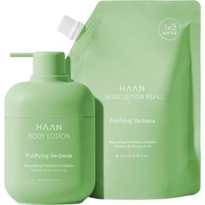 HAAN Body Lotion + Refill Purifying Verbena - Navulbaar - Recycle - Eco-Friendly - 2x 250ml