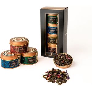 Soolong China Nr10 Lux geschenkset met vier exclusieve Chinese theeën - Kruidenthee, Oolong en prachtige blends - Losse thee - Assortiment 4stuks