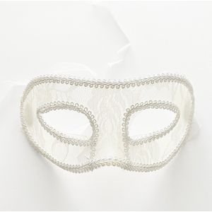 Venetiaans Masker - Stof - Wit