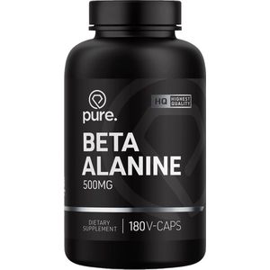 Pure. Beta Alanine - 500mg - 180 V-Caps - aminozuur - vegan capsules