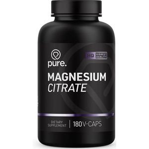 Pure. - Magnesium Citraat - 180 V-Caps - Mineraal - Vegan Capsules
