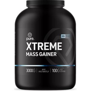 Pure. Xtreme Mass Gainer - banaan - 3000gr - eiwitten - weight gainer - koolhydraten