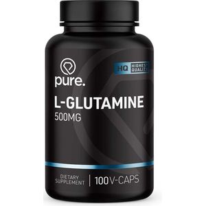 Pure. L-Glutamine - 100 V-Caps - 500mg - aminozuren - vegan capsules
