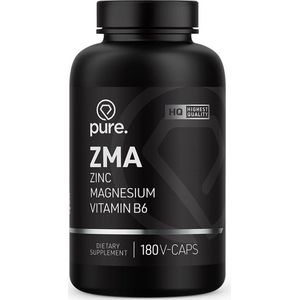 Pure. ZMA - 180 V-Caps - zinc - magnesium - vitamine B6- mineralen - capsules