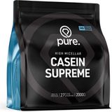 PURE Casein Supreme - 2000gr - vanille - micellaire caseine - eiwitshake - langzame eiwitten - caseïne eiwit