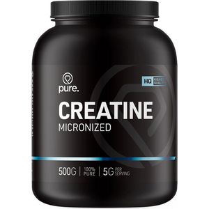 Pure. Creatine Monohydraat - Naturel - 500gr - micronized poeder - creatine - spiergroei - fitness & sport