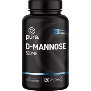 Pure. D-Mannose - 120 vegan capsules - 500mg - supplement