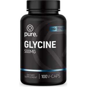 PURE Glycine - 500mg - 100 vegan caps - aminozuren