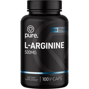 Pure. L-Arginine - 500mg - 100 vegan caps - aminozuren