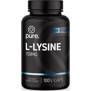 PURE L-Lysine - 100 vegan capsules - 750mg - aminozuren