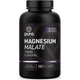 PURE Magnesium Malate - 180 vegan caps - 115mg - mineralen