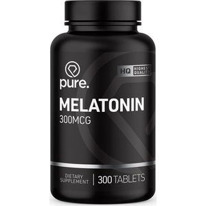 PURE Melatonine - 300mcg - 300 tabletten - voedingssupplement