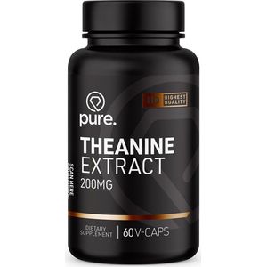 PURE Theanine Extract - 200mg - 60 vegan caps - aminozuren