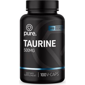 PURE Taurine - 100 vegan capsules - 500mg - aminozuren
