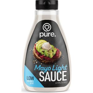 Pure. Low Carb Sauce - Mayo Light - 425ml - caloriearm & vetarm - dip saus - dieet