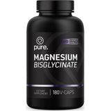 Pure. Magnesium Bisglycinate - 180 vegan capsules - glycine - bisglycinaat - goed voor de spieren