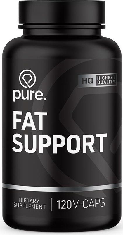 Pure. Fat Support - 120 vegan capsules - Fatburner - vetverbander - vitamine B6, B12 - groene thee extract - chroom