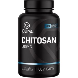 Pure. Chitosan - 500 mg - 100 capsules - goed voor cholesterolspiegel