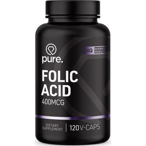 Folic Acid - 400 mcg - Voedingssupplement - Pure