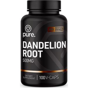 Dandelion Root - Voedingssupplement - 500mg - Vegetarische Capsules