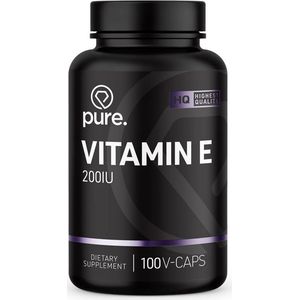 Vitamine E - 200IU - 100 Capsules - Plantaardige Olie