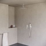 Vierkant Inbouw regendouche met plafond arm 25cm douchekop chroom