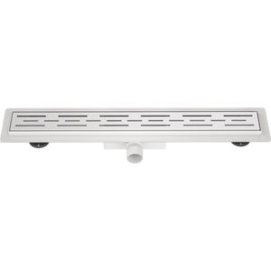 Mat Zwart - RVS Douchegoot - Compleet met Flens - 70x7x6,7cm