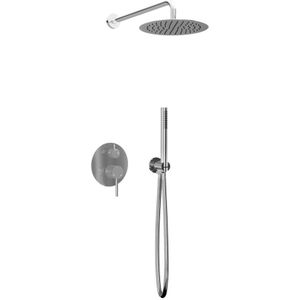 Inbouw regendouche met wandarm 25cm douchekop chroom