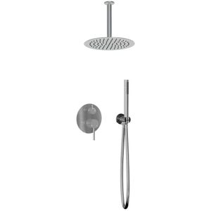 Inbouw regendouche met plafond arm 25cm douchekop chroom
